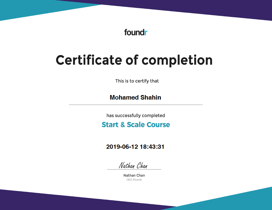 EquiJuri Foundr Start and Scale Course Certificate EquiJuri Foundr Start and Scale Course Certificate
