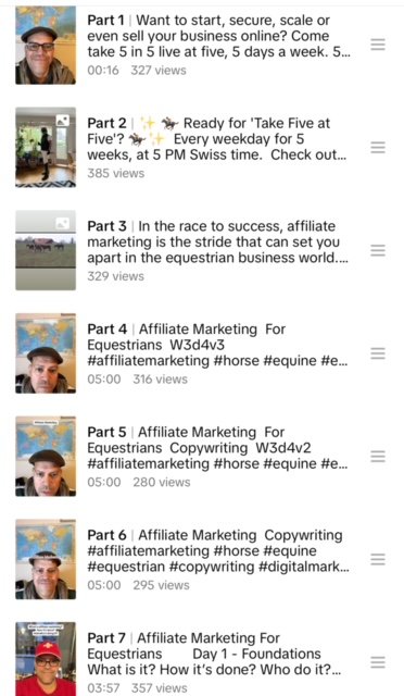 Horse Affiliate Marketers Tiktok Video Playlist Horse Affiliate Marketers Tiktok Video Playlist